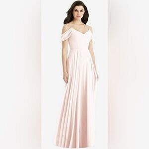 Dessy Group Dress Lux Chiffon Blush